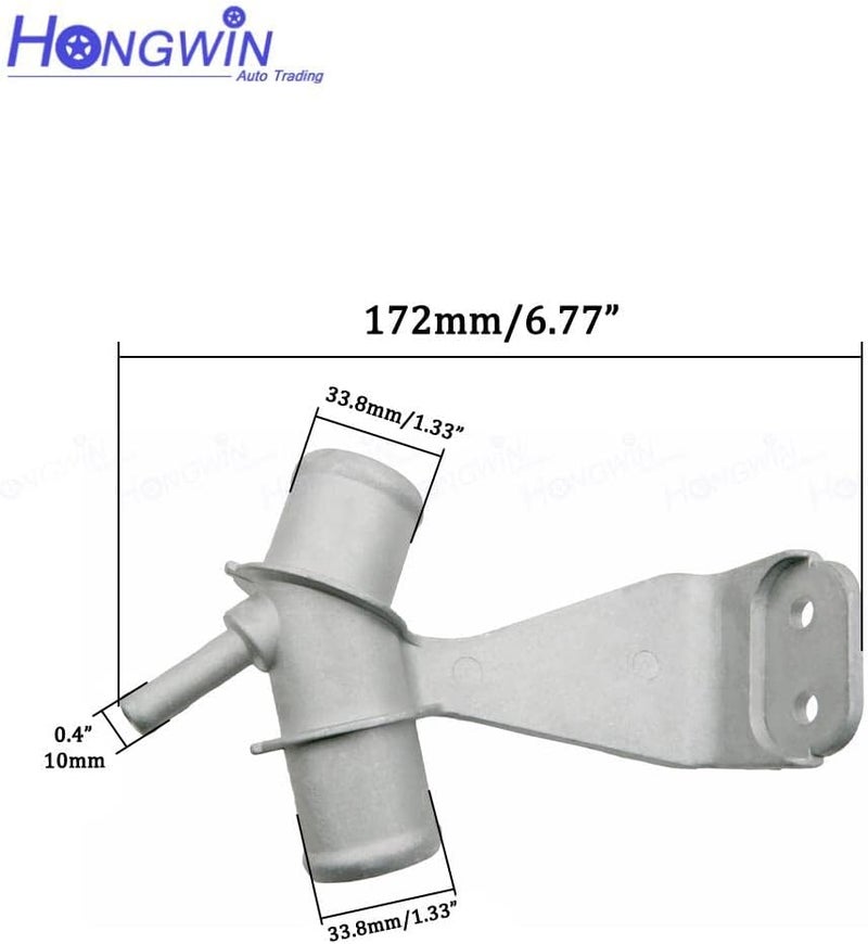 HWATPS 16577-22H02 Aluminium Engine Radiator Coolant Water Outlet Pipe For Toyota Corolla Matrix 2008-2017 1.8L L4 16577-22040,16577-22030 - Image 3